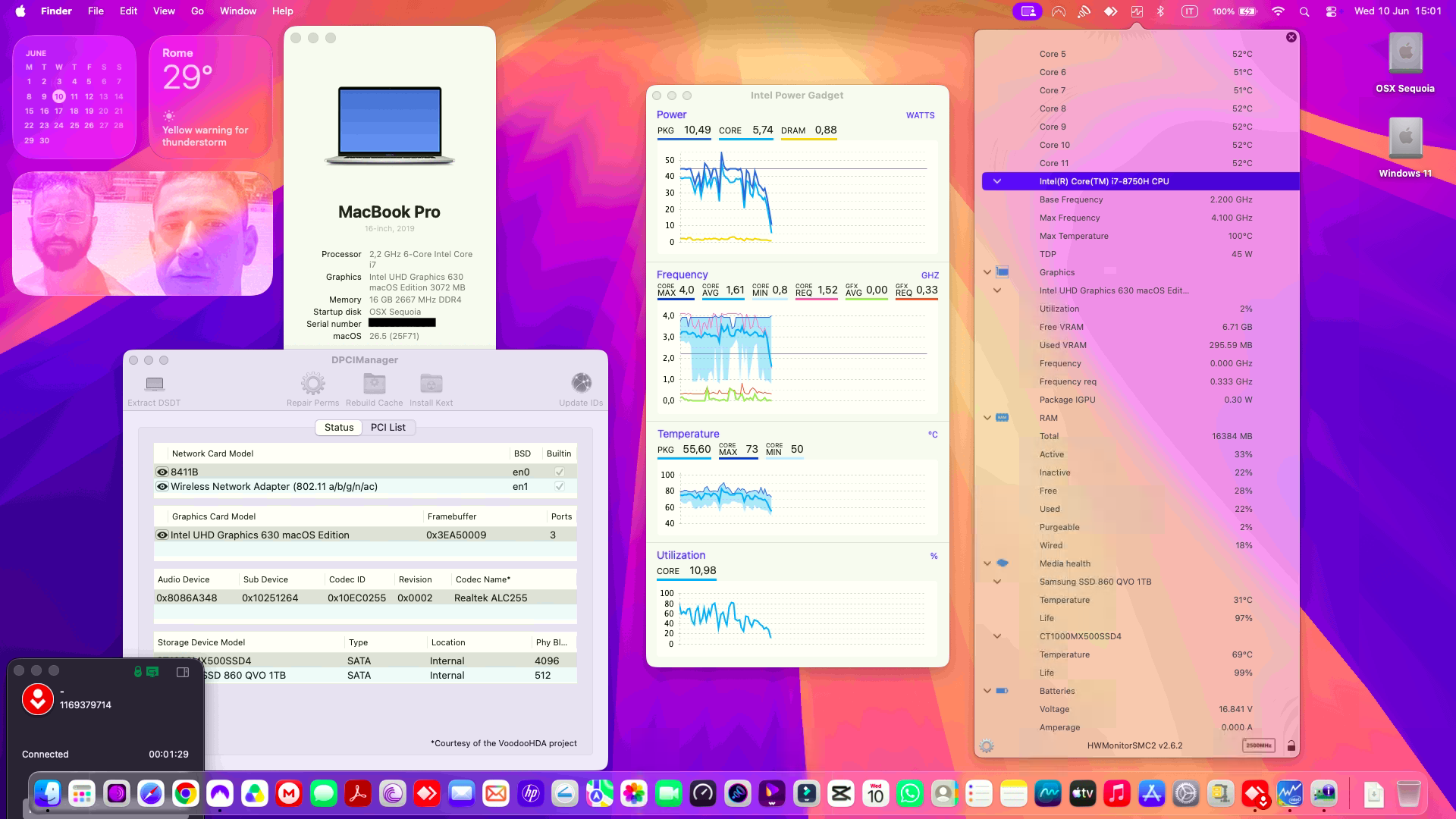 Success Hackintosh macOS Tahoe 26.5 Build 25F71 on Acer Nitro 5 AN515-52-79ML